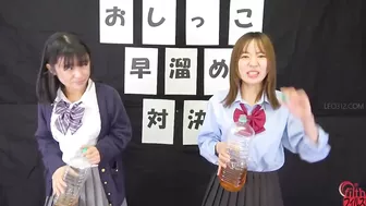 DLFF-617 01 A battle of school girls begins! The rules are simple. The first to fill the specified container with pee wins