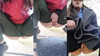 hotgirlmeg - some risky public pissing
