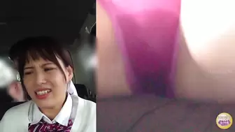 DLSL-627 04 Schoolgirl panics and pisses herself in a moving vehicle.
