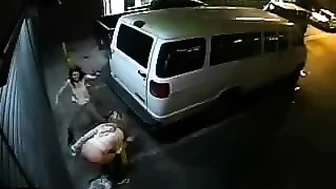 CCTV - 3 girls peeling, One piss a lot