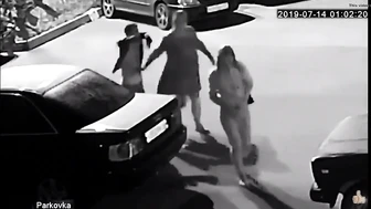 CCTV - Woman Pee Around The Entrance