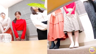 DLSL-646 02 Bladder-full female college student sneaks out of lecture to urinate