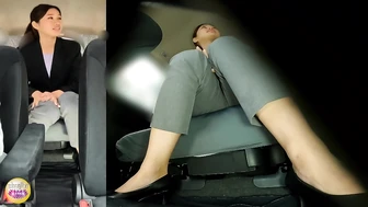 DLSL-644 03 Hidden Camera Saleswoman Shameful Incontinence in Car