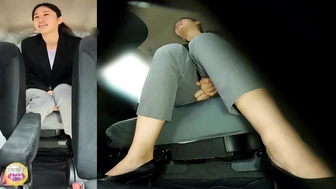 DLSL-644 03 Hidden Camera Saleswoman Shameful Incontinence in Car