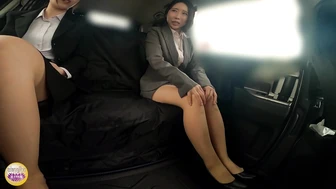 DLSL-644 08 Hidden Camera Saleswoman Shameful Incontinence in Car