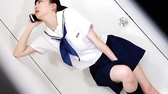 DLEE-431 01 Endurance limit!! Stuck schoolgirl pees 4