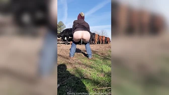 NaughtyRedFarmgirl - Pissing Compilation 02