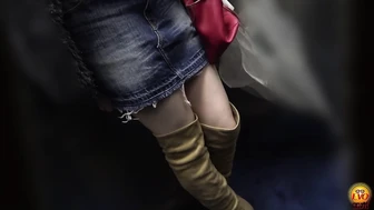DLEE-829 03 Tracking Long Boots Gal's Public Toilet Pee
