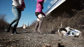 Trisha & Lenna - Pissing Scene