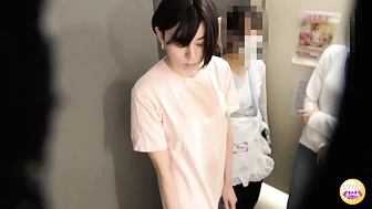 DLSL-675 01 A long line forms in the toilet of a yoga studio, and someone urinates profusely