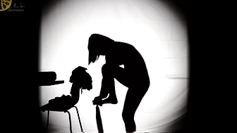 OJHI-821 01 Real-life silhouettes – shadow puppets depicting urination