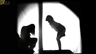 OJHI-821 03 Real-life silhouettes – shadow puppets depicting urination