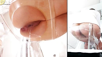 OJHI-820 03 Extreme Urination in a Western-Style Toilet: Buttocks Edition 5 - Buttocks Viewed Through a One-Way Mirror, RealDroplet, PissRIP