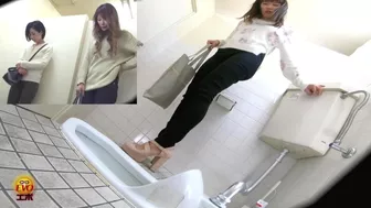 DLEE-472 04 Toilet voyeur: girls barely holding their pee while waiting by the private room door. VOL. 2