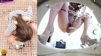 DLEE-330 02 Frantic girls pissing and missing the toilet bowl VOL 2, , PissRIP